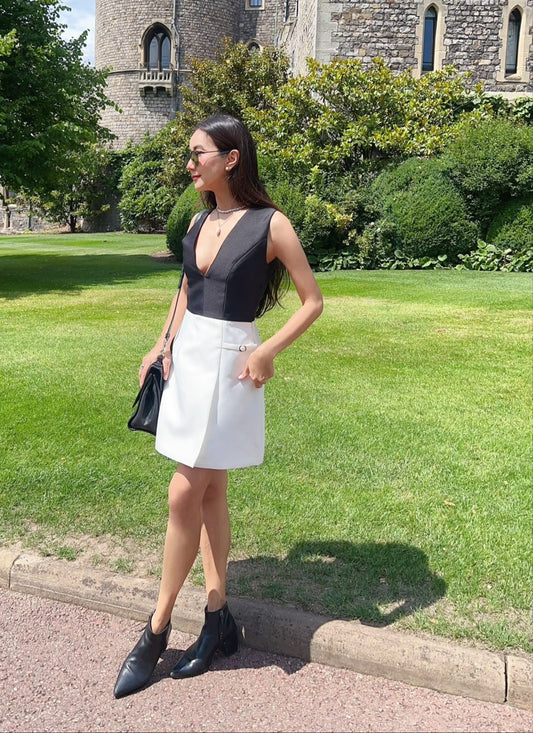 The Luxe V-Neck Mini