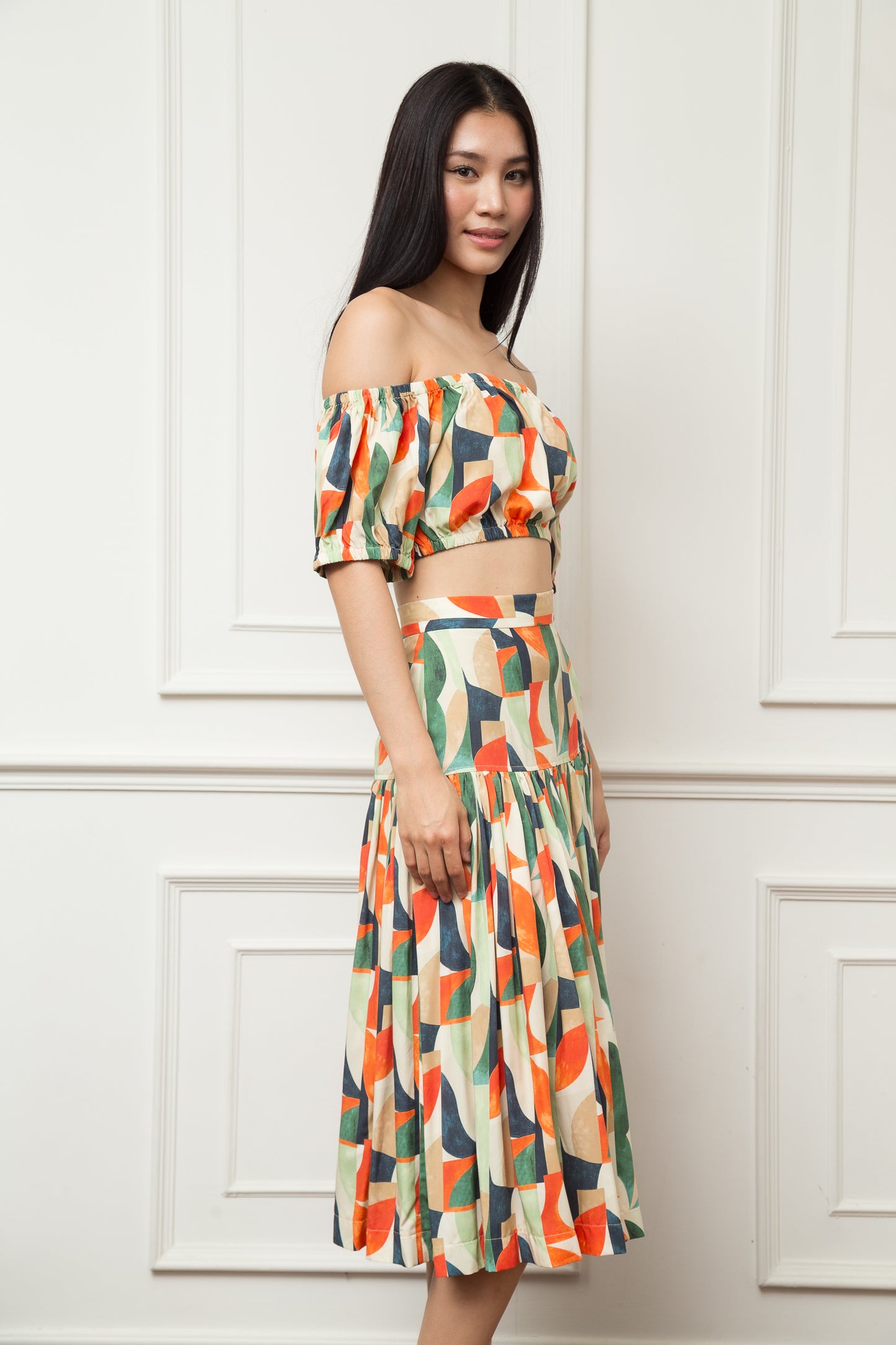 The Flow Midi Skirt