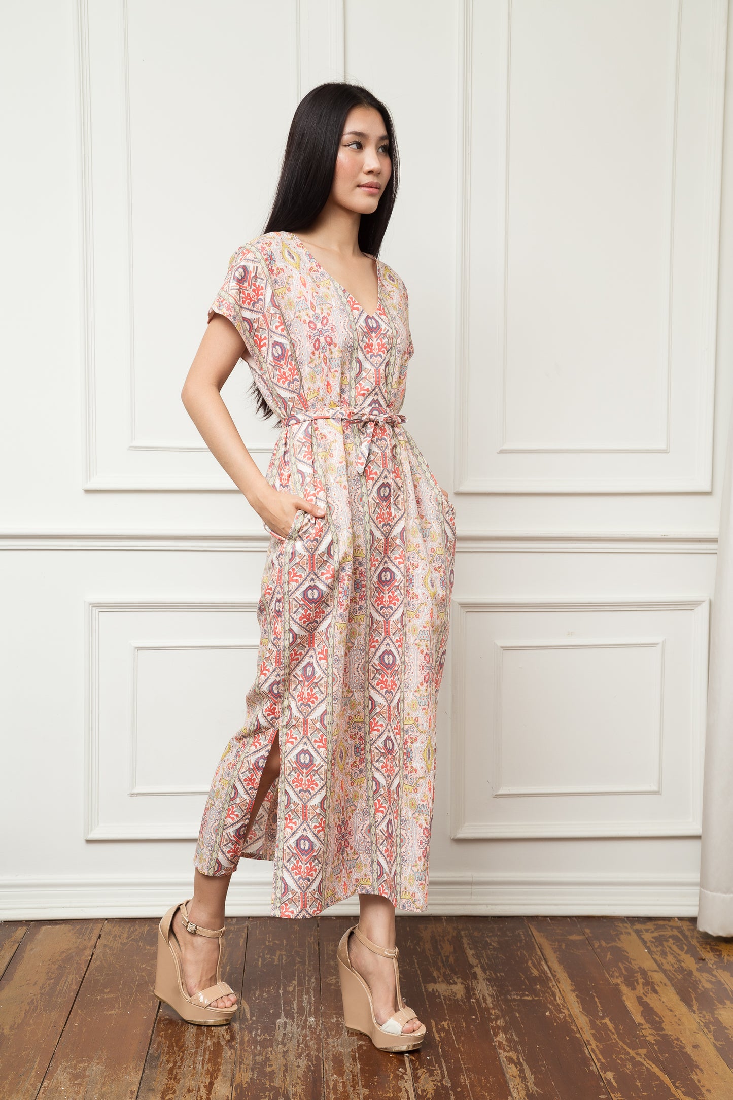 The Belted Bloom Midi