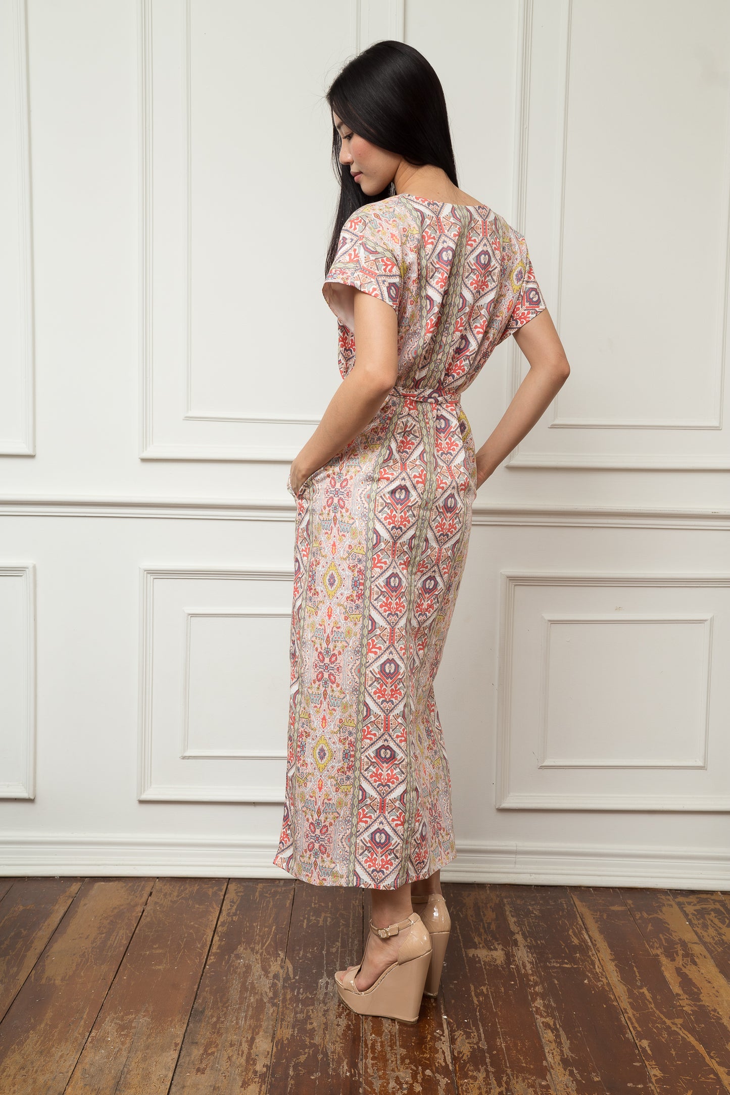 The Belted Bloom Midi
