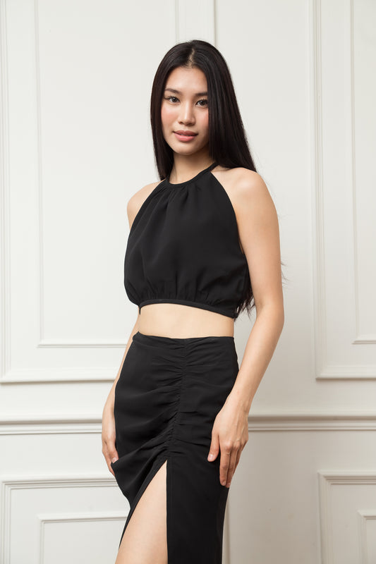 The Whisper Halter Crop